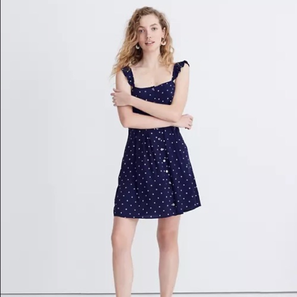 Madewell Polka Dot Mini Dress